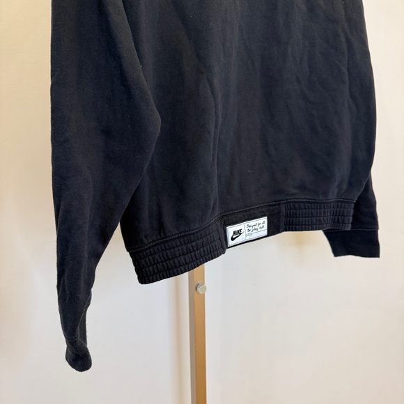 Nike Girl’s Black Basketball Half-Zip Cropped Sweatshirt Size L Casual Logo - Picture 10 of 16